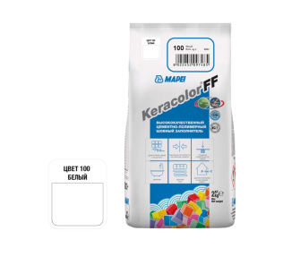 Затирка цементная Mapei Keracolor FF 100 Белый 2 кг