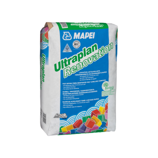 Наливной пол армированный фиброй Mapei Ultraplan Renovation 23 кг