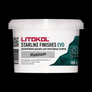 PLATINUM - добавка платинового цвета для STARLIKE FINISHES EVO платиновый 200 гр