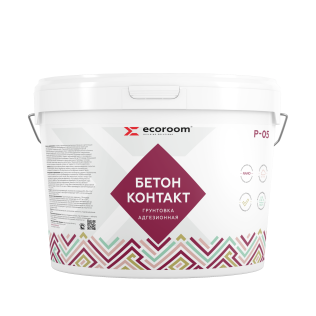 Грунтовка акриловая ecoroom Бетон-контакт,P-05 18 кг