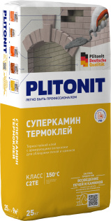 ТермоКлей для облицовки печей и каминов PLITONIT СуперКамин-25кг