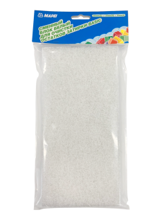 Сменный блок белый для очистки остатков затирки Basic, ТМ MAPEI, Размер: 250 х 120 х 20 мм, 1 шт, Китай