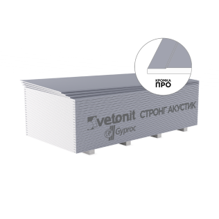 Гипсокартон Vetonit СТРОНГ Акустик  3000х1200х15 мм